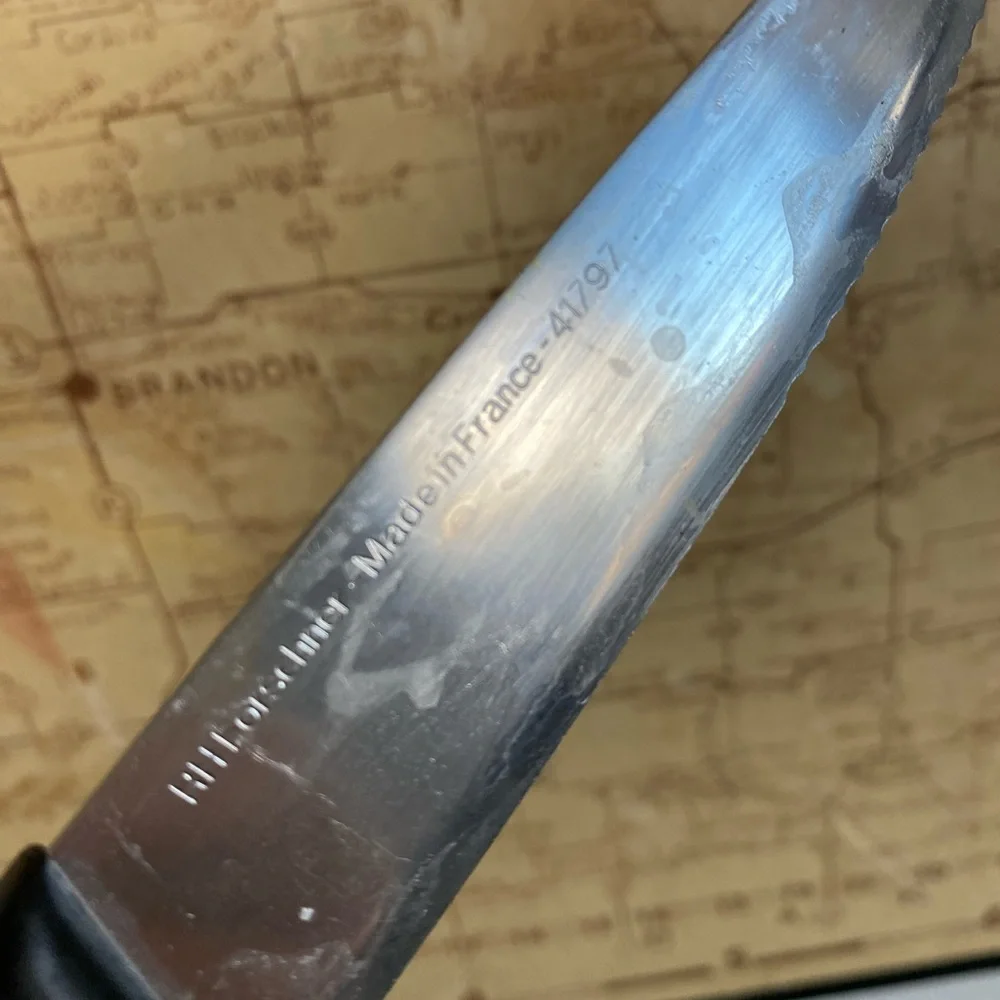 Genuine RH Forschner (41797) 5 Serrated Knives With Black Handle Made in France